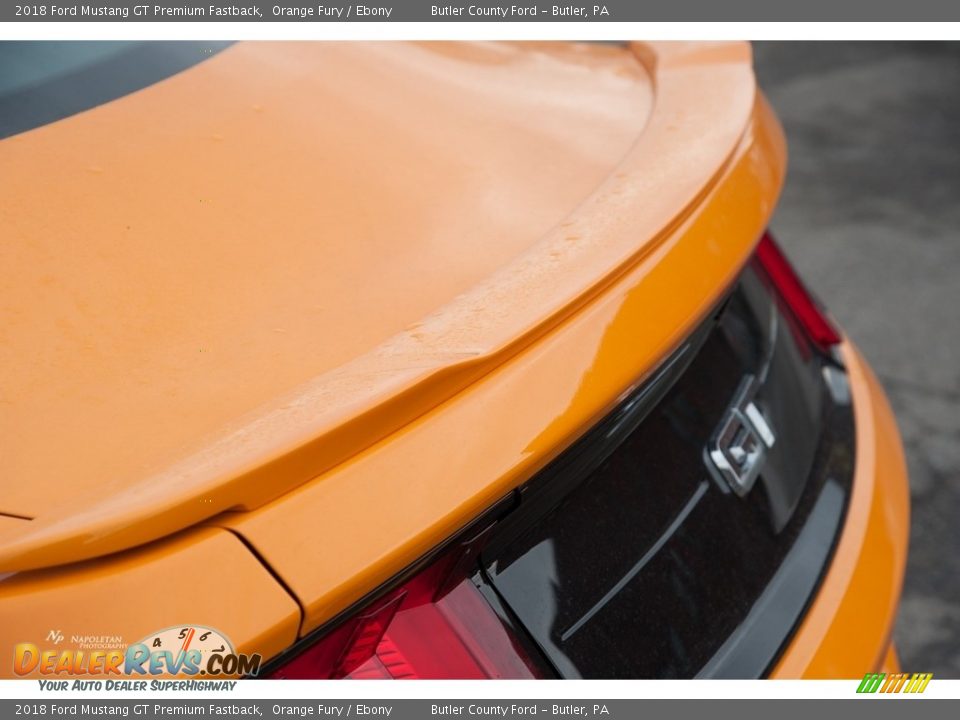 2018 Ford Mustang GT Premium Fastback Orange Fury / Ebony Photo #4