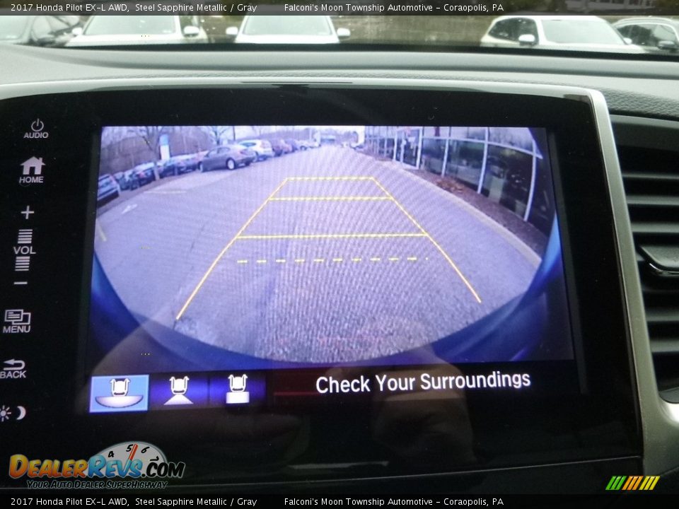 2017 Honda Pilot EX-L AWD Steel Sapphire Metallic / Gray Photo #15