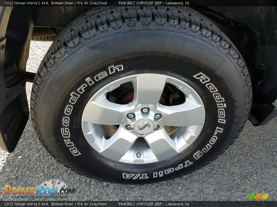 2012 Nissan Xterra S 4x4 Brilliant Silver / Pro 4X Gray/Steel Photo #9