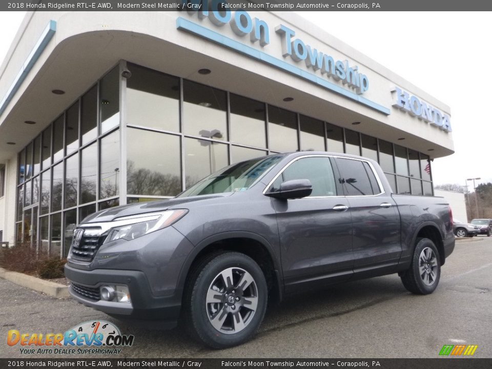 2018 Honda Ridgeline RTL-E AWD Modern Steel Metallic / Gray Photo #1