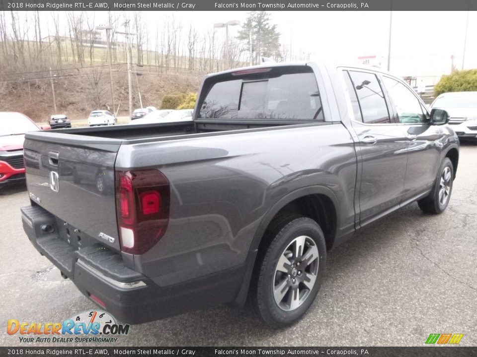 2018 Honda Ridgeline RTL-E AWD Modern Steel Metallic / Gray Photo #4