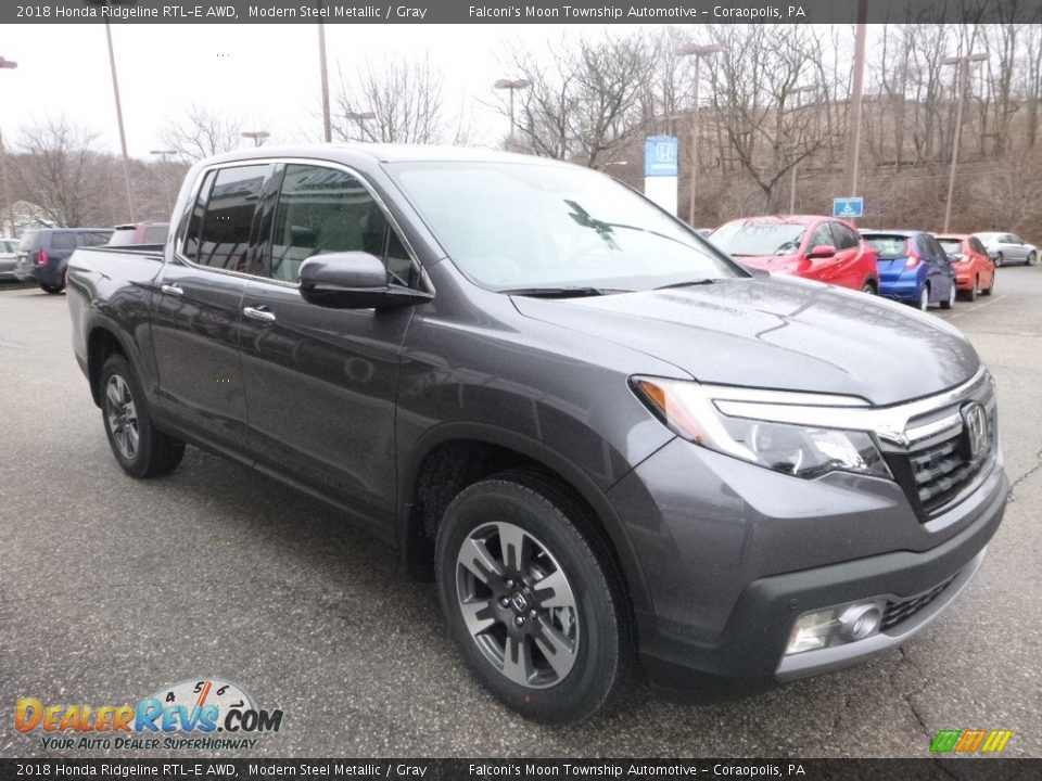2018 Honda Ridgeline RTL-E AWD Modern Steel Metallic / Gray Photo #5
