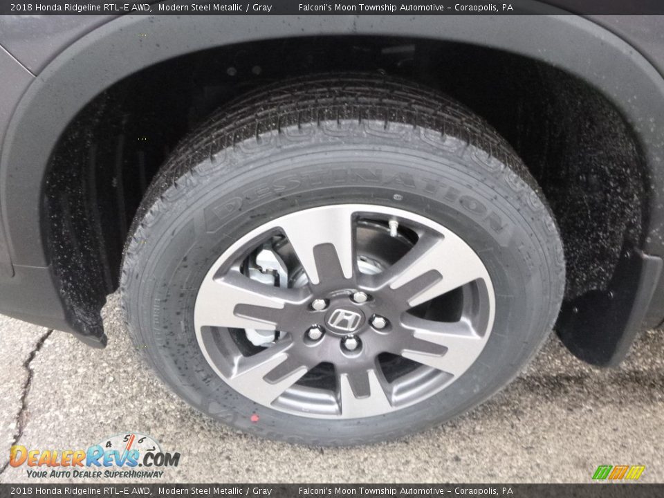 2018 Honda Ridgeline RTL-E AWD Modern Steel Metallic / Gray Photo #7