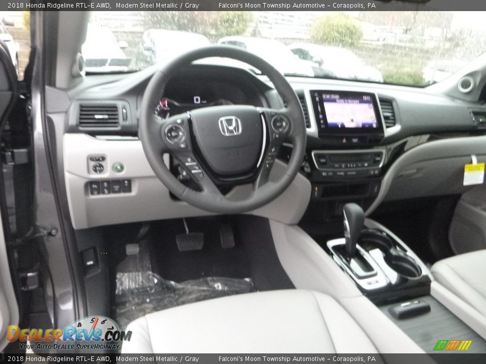 2018 Honda Ridgeline RTL-E AWD Modern Steel Metallic / Gray Photo #9