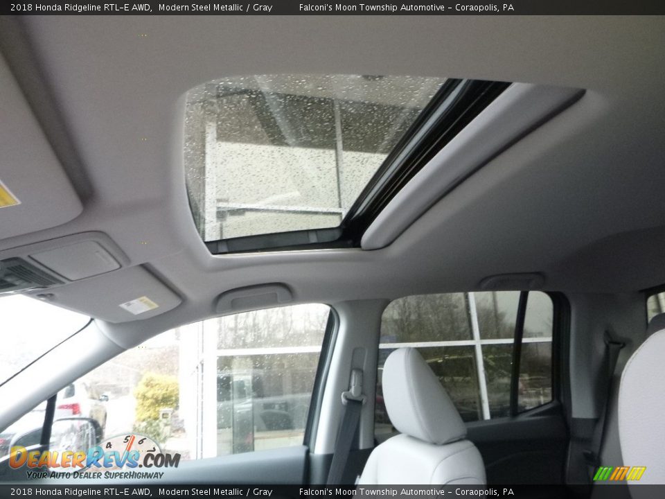 2018 Honda Ridgeline RTL-E AWD Modern Steel Metallic / Gray Photo #12