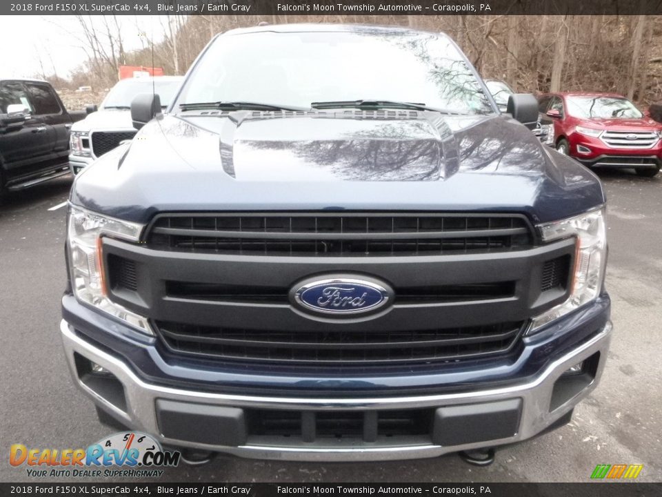 2018 Ford F150 XL SuperCab 4x4 Blue Jeans / Earth Gray Photo #4