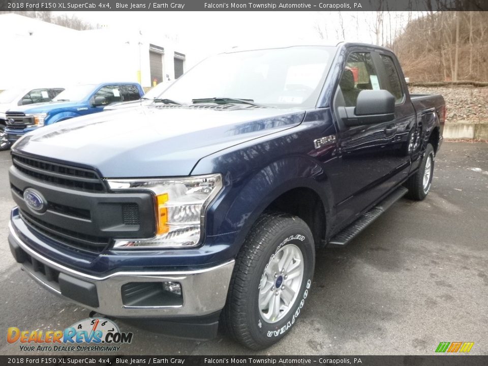 2018 Ford F150 XL SuperCab 4x4 Blue Jeans / Earth Gray Photo #5