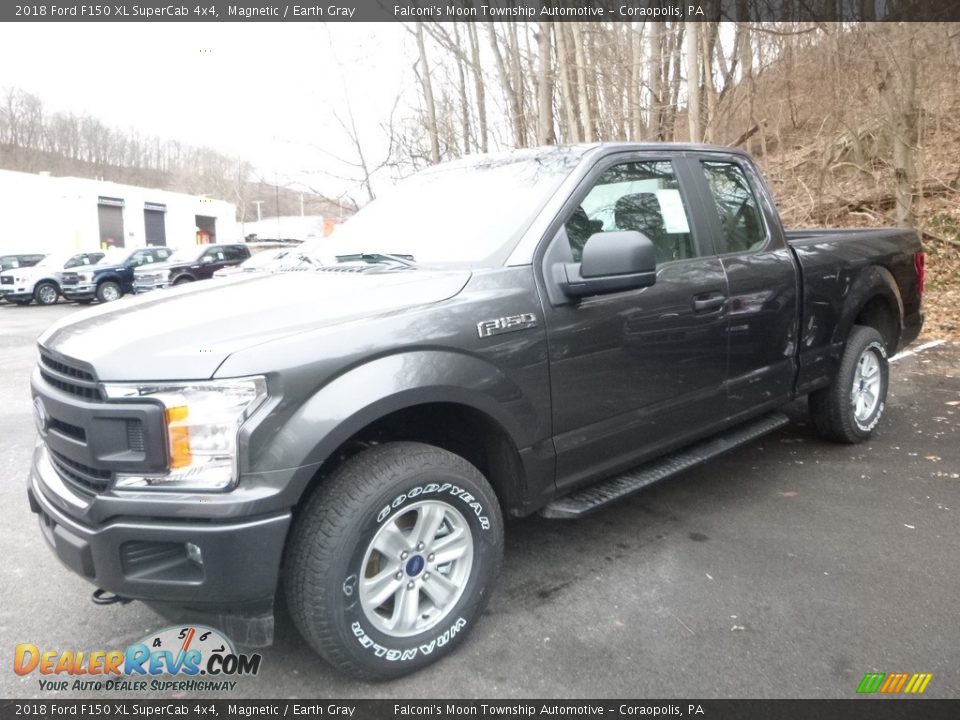 2018 Ford F150 XL SuperCab 4x4 Magnetic / Earth Gray Photo #4