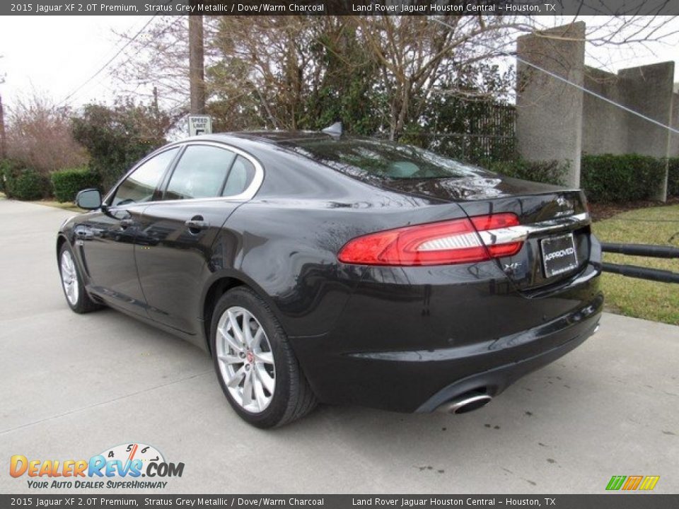 2015 Jaguar XF 2.0T Premium Stratus Grey Metallic / Dove/Warm Charcoal Photo #2