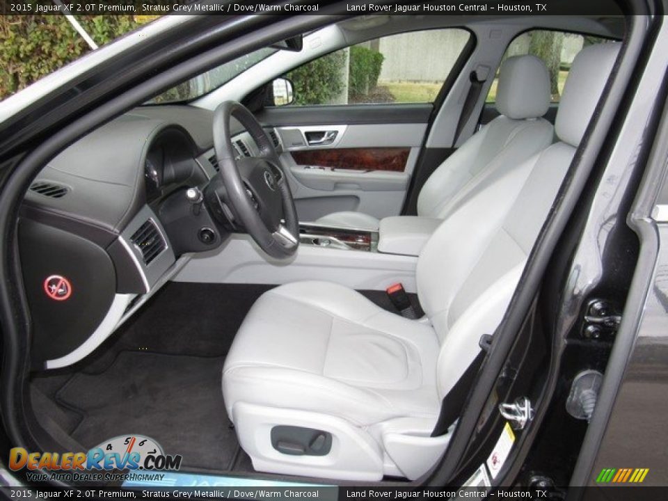 2015 Jaguar XF 2.0T Premium Stratus Grey Metallic / Dove/Warm Charcoal Photo #3
