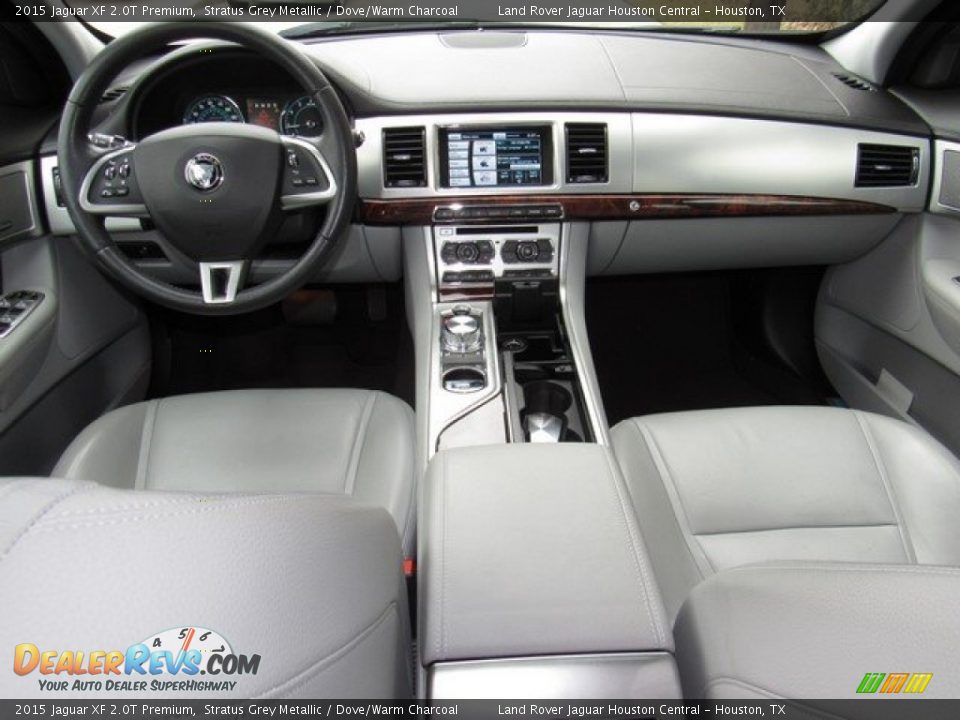 2015 Jaguar XF 2.0T Premium Stratus Grey Metallic / Dove/Warm Charcoal Photo #4
