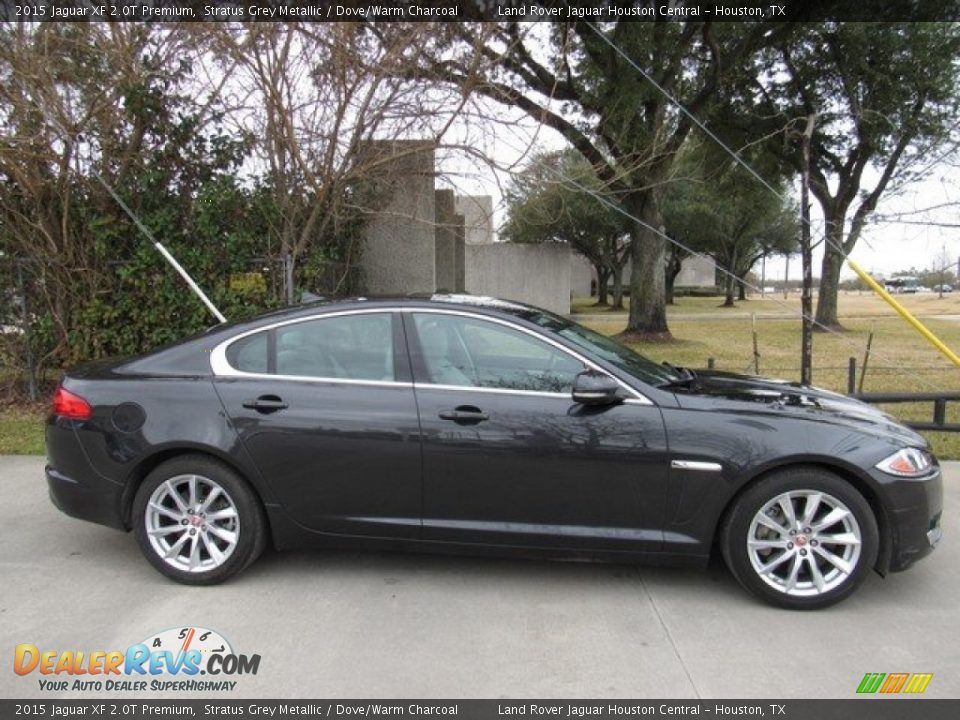 2015 Jaguar XF 2.0T Premium Stratus Grey Metallic / Dove/Warm Charcoal Photo #7