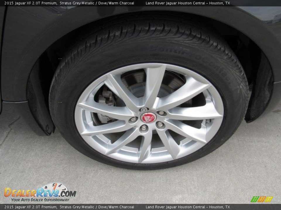 2015 Jaguar XF 2.0T Premium Stratus Grey Metallic / Dove/Warm Charcoal Photo #9