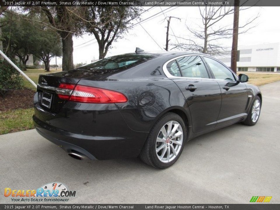 2015 Jaguar XF 2.0T Premium Stratus Grey Metallic / Dove/Warm Charcoal Photo #10