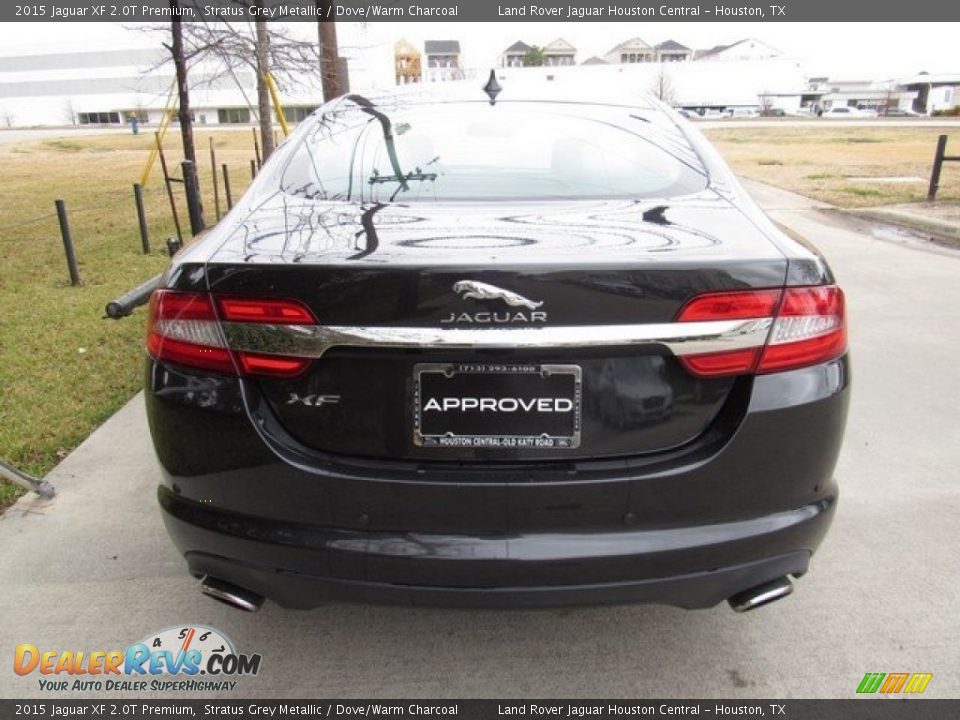 2015 Jaguar XF 2.0T Premium Stratus Grey Metallic / Dove/Warm Charcoal Photo #11