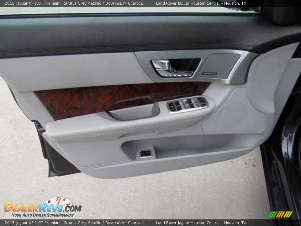 2015 Jaguar XF 2.0T Premium Stratus Grey Metallic / Dove/Warm Charcoal Photo #15