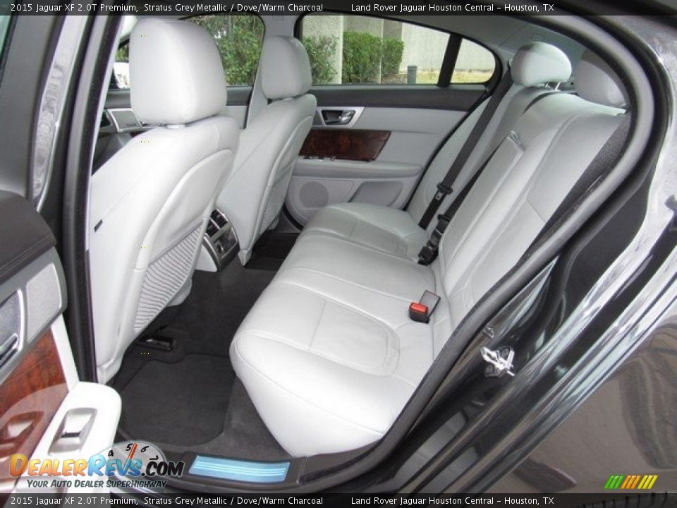 2015 Jaguar XF 2.0T Premium Stratus Grey Metallic / Dove/Warm Charcoal Photo #16
