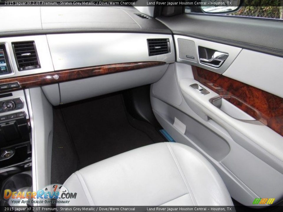 2015 Jaguar XF 2.0T Premium Stratus Grey Metallic / Dove/Warm Charcoal Photo #18