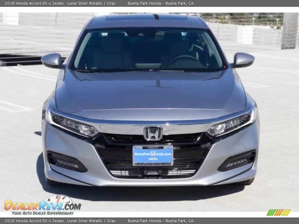 2018 Honda Accord EX-L Sedan Lunar Silver Metallic / Gray Photo #3