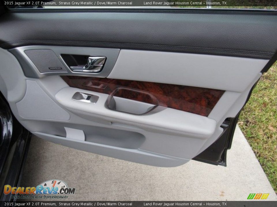 2015 Jaguar XF 2.0T Premium Stratus Grey Metallic / Dove/Warm Charcoal Photo #24