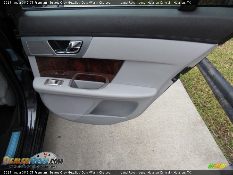 2015 Jaguar XF 2.0T Premium Stratus Grey Metallic / Dove/Warm Charcoal Photo #25