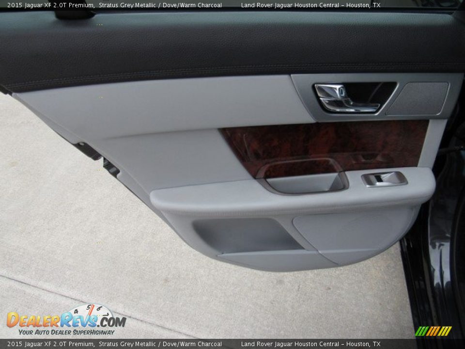 2015 Jaguar XF 2.0T Premium Stratus Grey Metallic / Dove/Warm Charcoal Photo #26