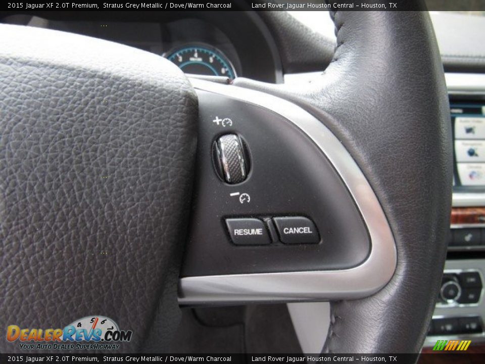 2015 Jaguar XF 2.0T Premium Stratus Grey Metallic / Dove/Warm Charcoal Photo #30