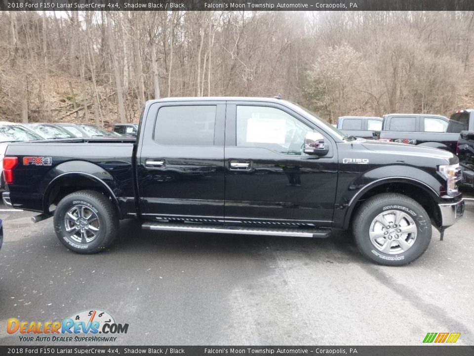 2018 Ford F150 Lariat SuperCrew 4x4 Shadow Black / Black Photo #1