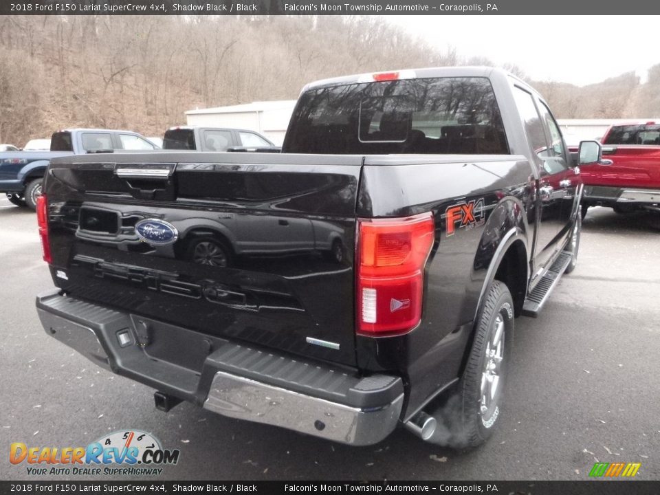 2018 Ford F150 Lariat SuperCrew 4x4 Shadow Black / Black Photo #2
