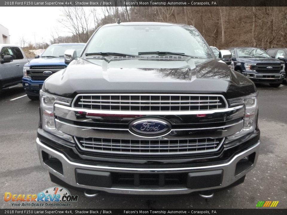2018 Ford F150 Lariat SuperCrew 4x4 Shadow Black / Black Photo #4