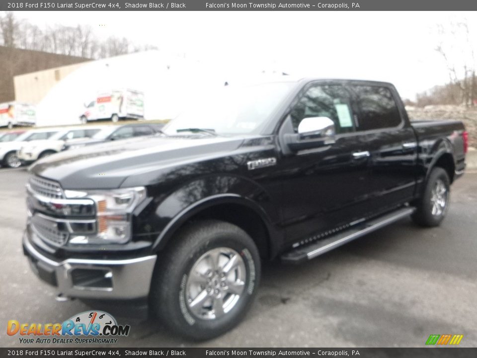 2018 Ford F150 Lariat SuperCrew 4x4 Shadow Black / Black Photo #5