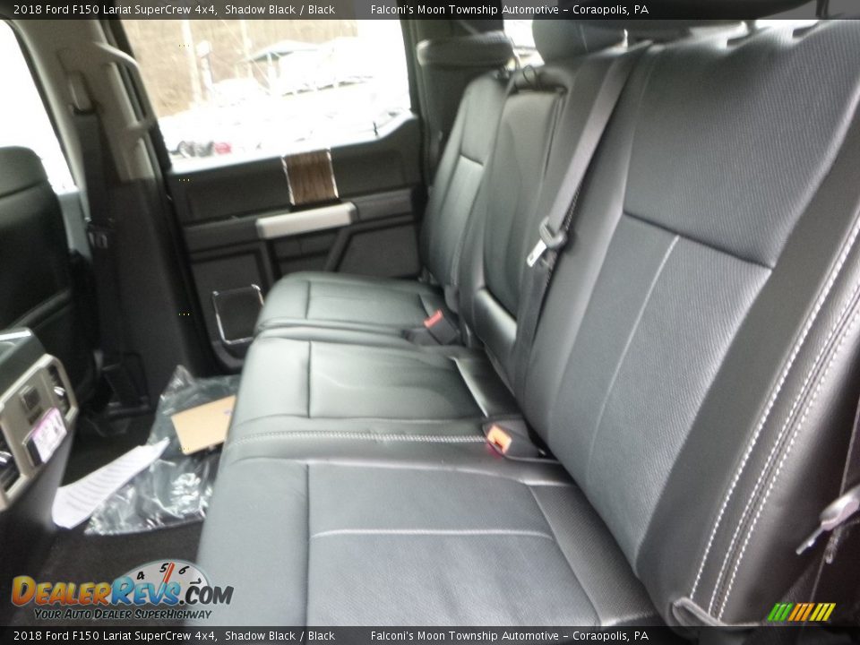 2018 Ford F150 Lariat SuperCrew 4x4 Shadow Black / Black Photo #8