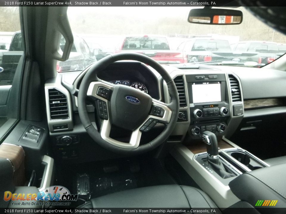 2018 Ford F150 Lariat SuperCrew 4x4 Shadow Black / Black Photo #9