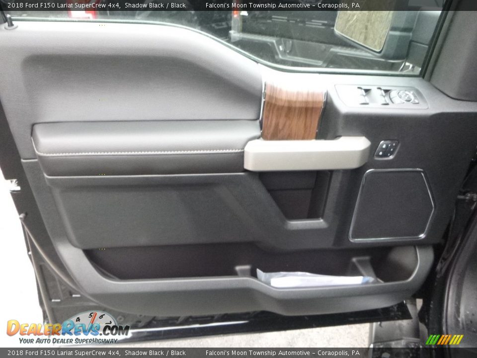 2018 Ford F150 Lariat SuperCrew 4x4 Shadow Black / Black Photo #10