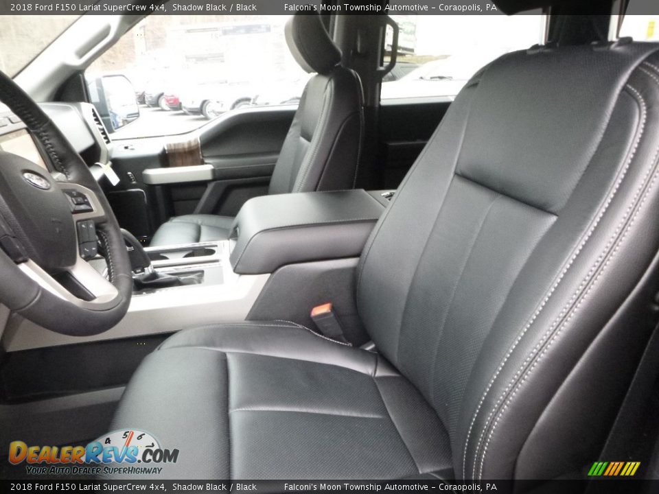 2018 Ford F150 Lariat SuperCrew 4x4 Shadow Black / Black Photo #11