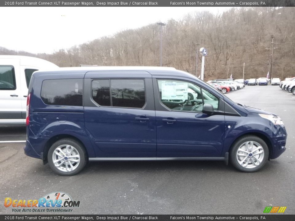 2018 Ford Transit Connect XLT Passenger Wagon Deep Impact Blue / Charcoal Black Photo #1