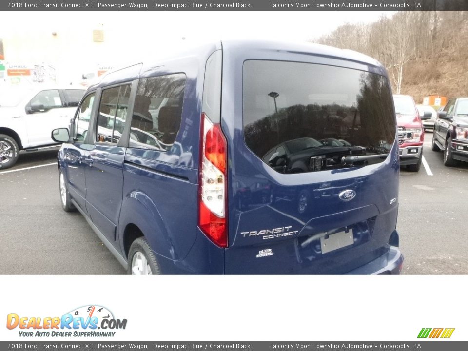 2018 Ford Transit Connect XLT Passenger Wagon Deep Impact Blue / Charcoal Black Photo #6