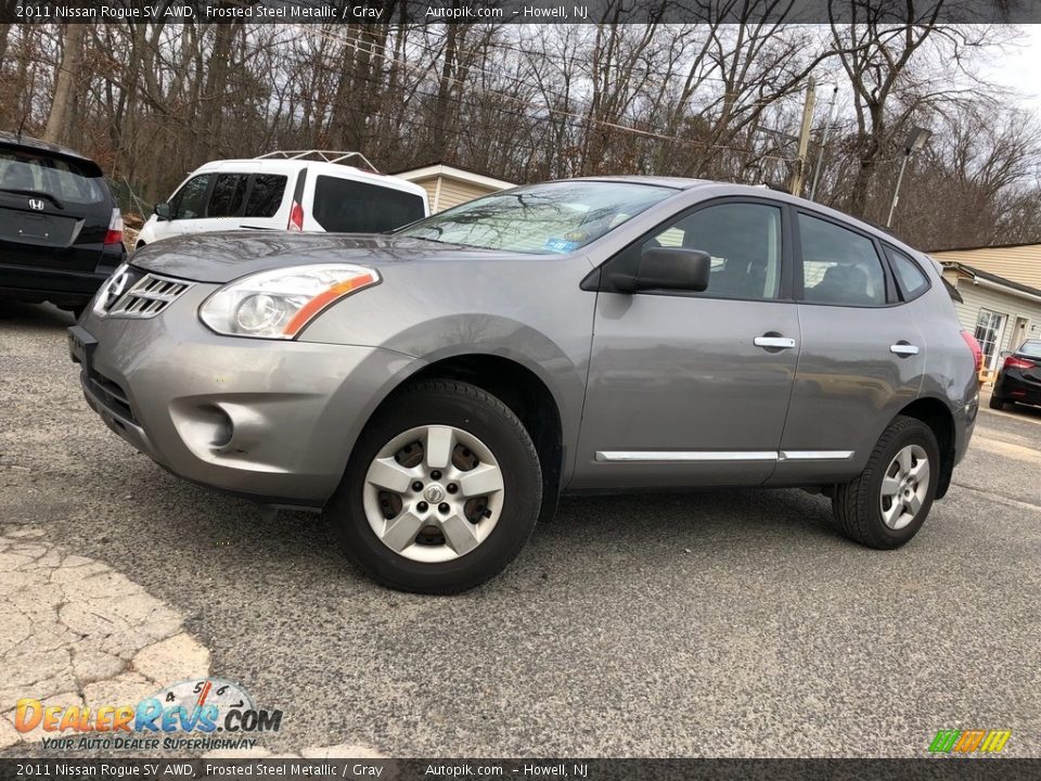 2011 Nissan Rogue SV AWD Frosted Steel Metallic / Gray Photo #2