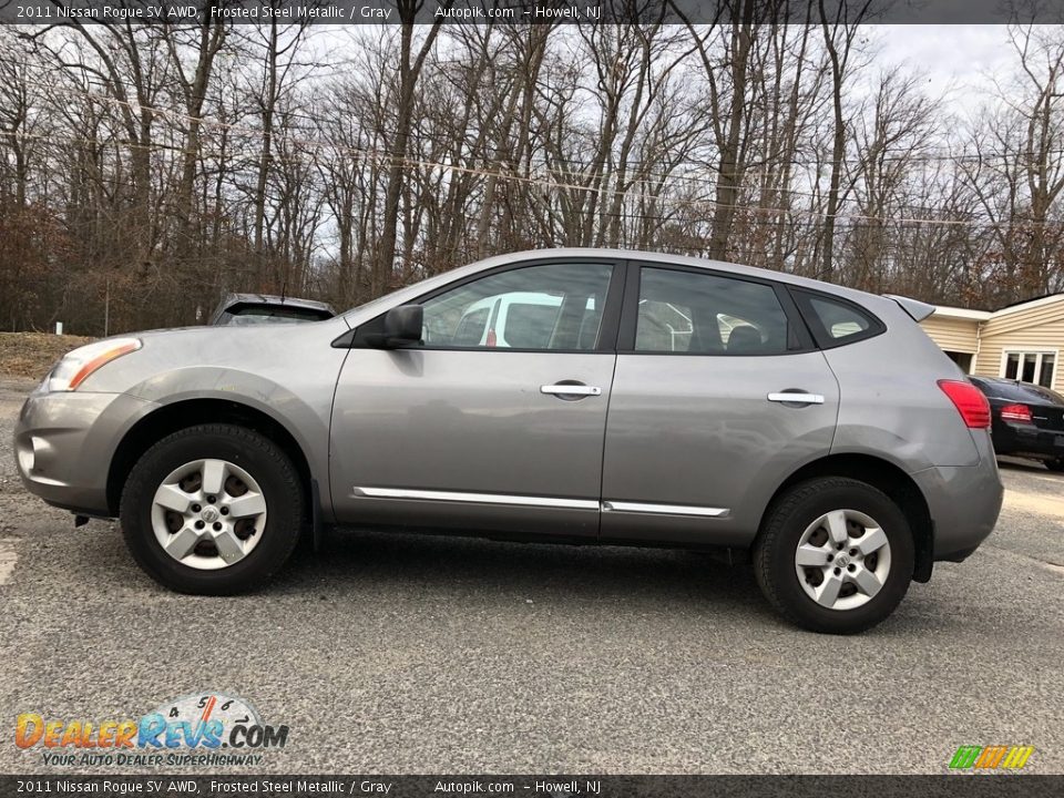 2011 Nissan Rogue SV AWD Frosted Steel Metallic / Gray Photo #3
