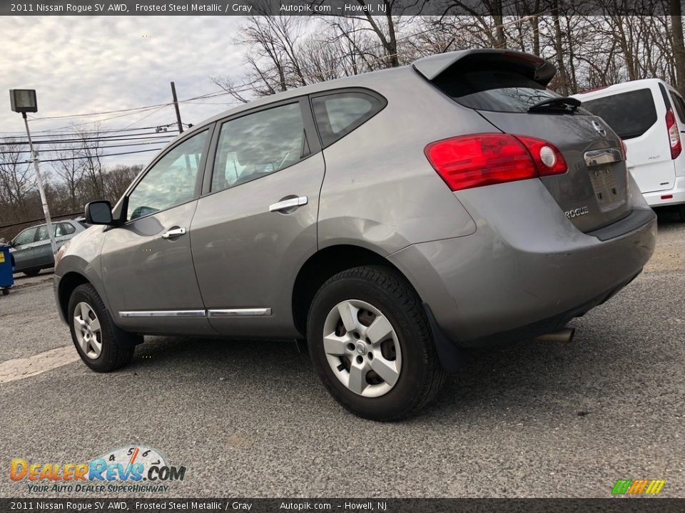 2011 Nissan Rogue SV AWD Frosted Steel Metallic / Gray Photo #4