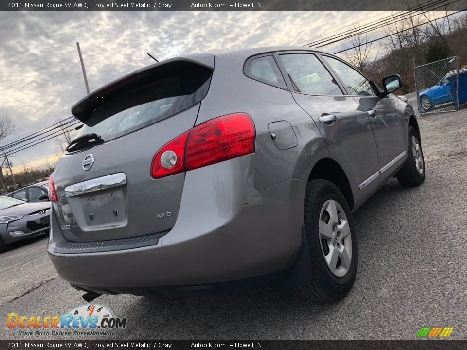2011 Nissan Rogue SV AWD Frosted Steel Metallic / Gray Photo #8