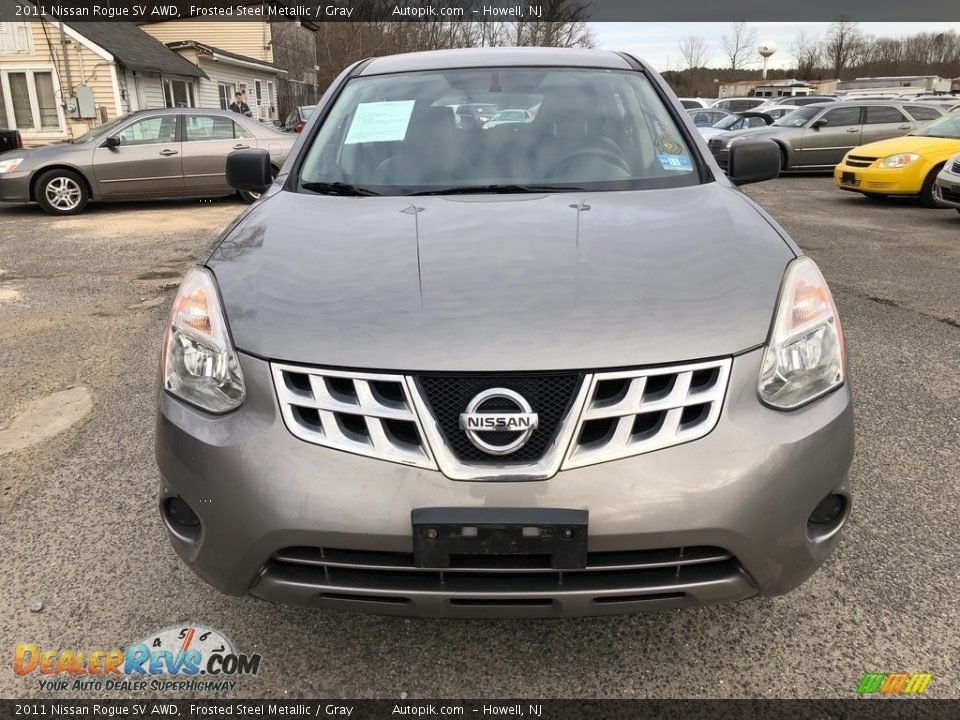 2011 Nissan Rogue SV AWD Frosted Steel Metallic / Gray Photo #11