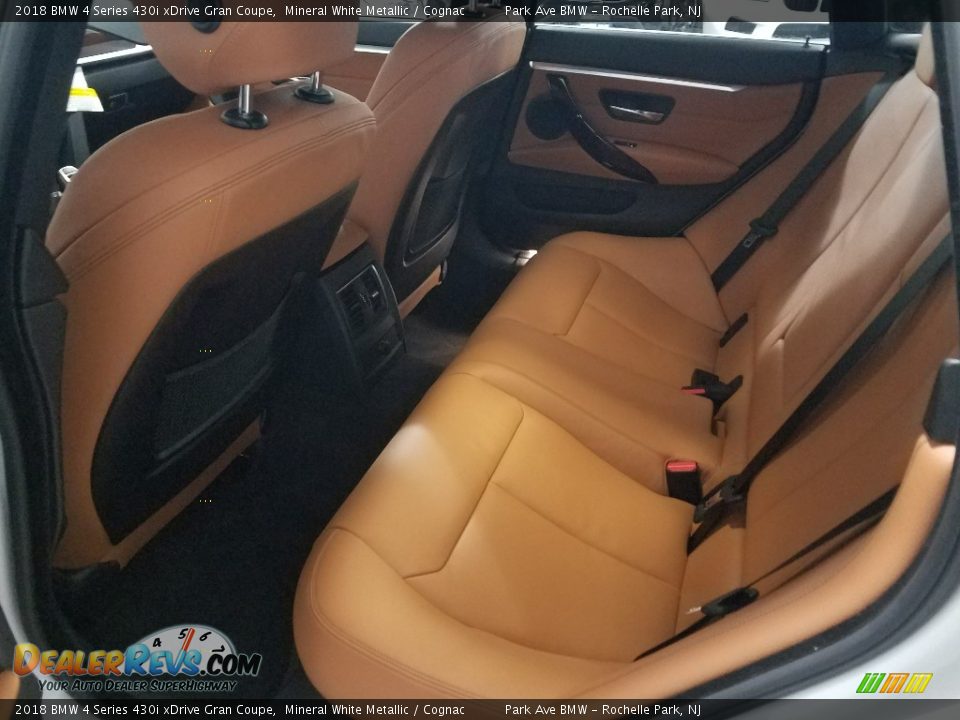 2018 BMW 4 Series 430i xDrive Gran Coupe Mineral White Metallic / Cognac Photo #14