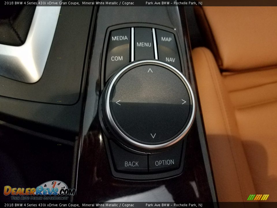 2018 BMW 4 Series 430i xDrive Gran Coupe Mineral White Metallic / Cognac Photo #17