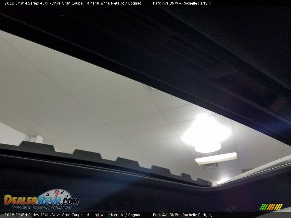 2018 BMW 4 Series 430i xDrive Gran Coupe Mineral White Metallic / Cognac Photo #23