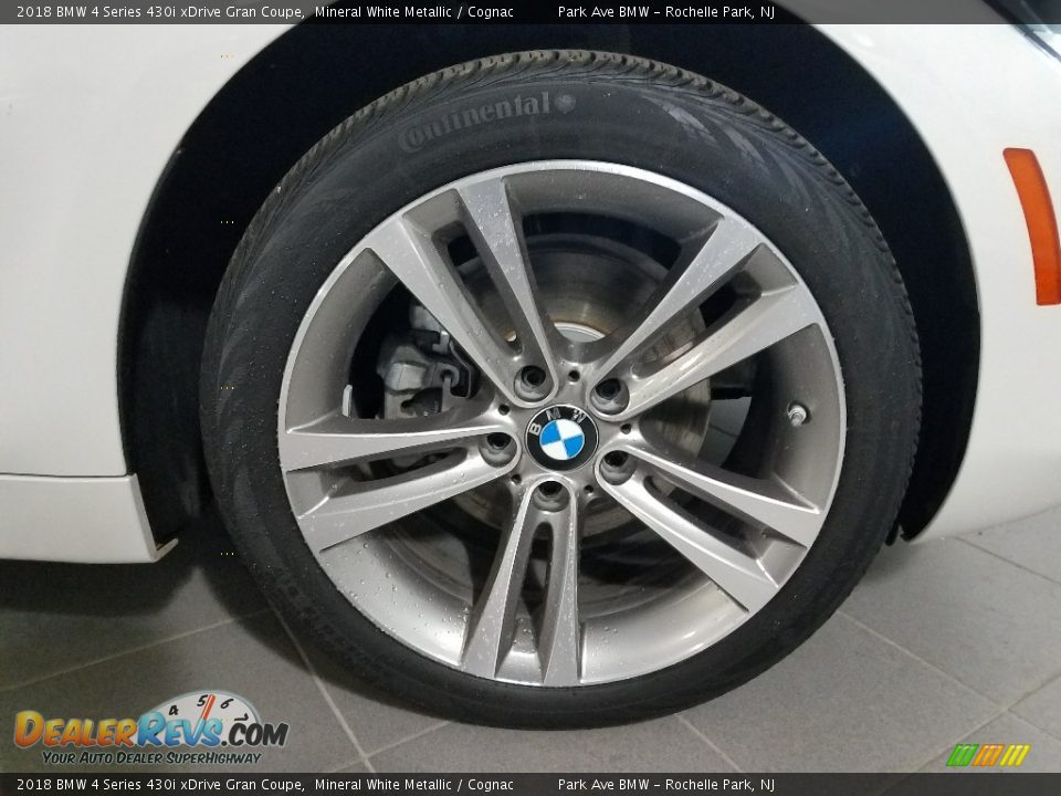 2018 BMW 4 Series 430i xDrive Gran Coupe Mineral White Metallic / Cognac Photo #26