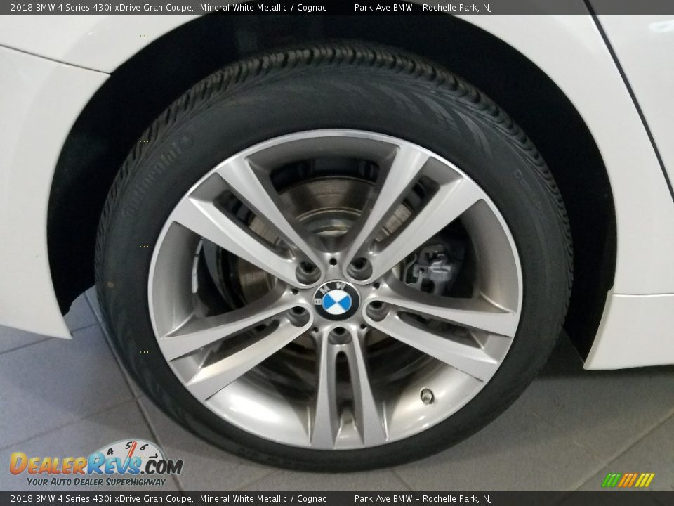 2018 BMW 4 Series 430i xDrive Gran Coupe Mineral White Metallic / Cognac Photo #27