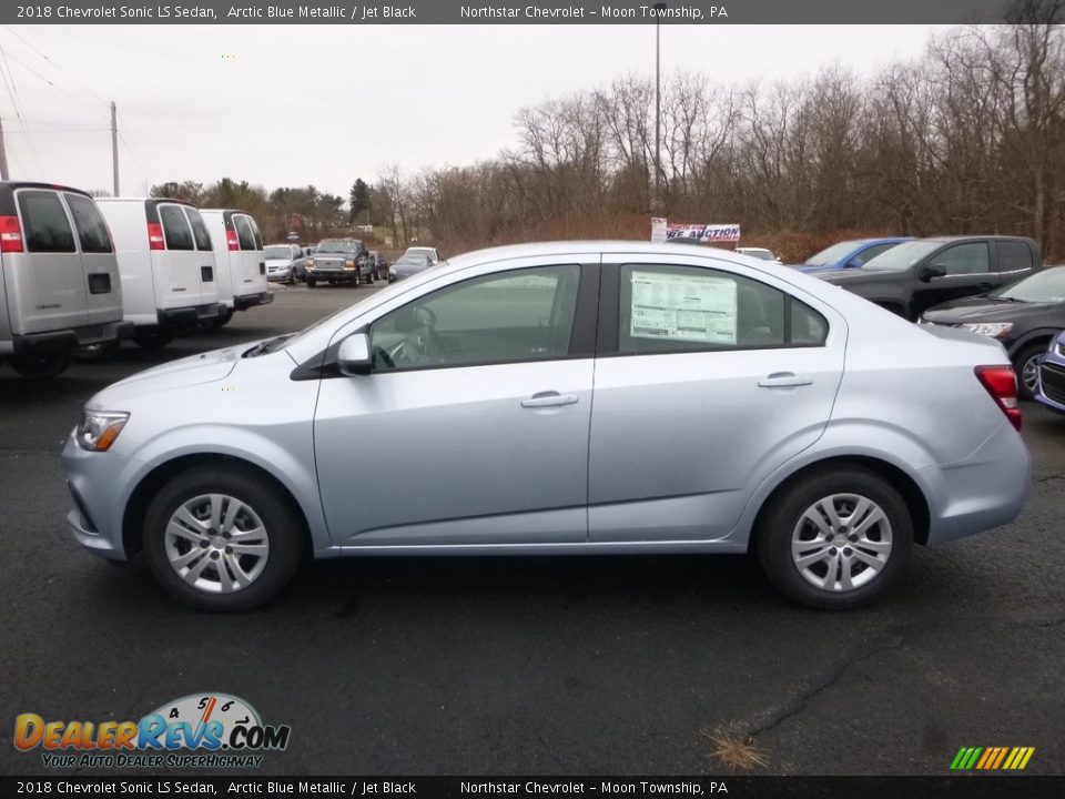 2018 Chevrolet Sonic LS Sedan Arctic Blue Metallic / Jet Black Photo #2