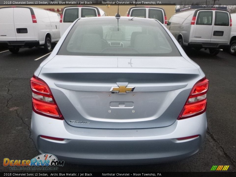 2018 Chevrolet Sonic LS Sedan Arctic Blue Metallic / Jet Black Photo #4