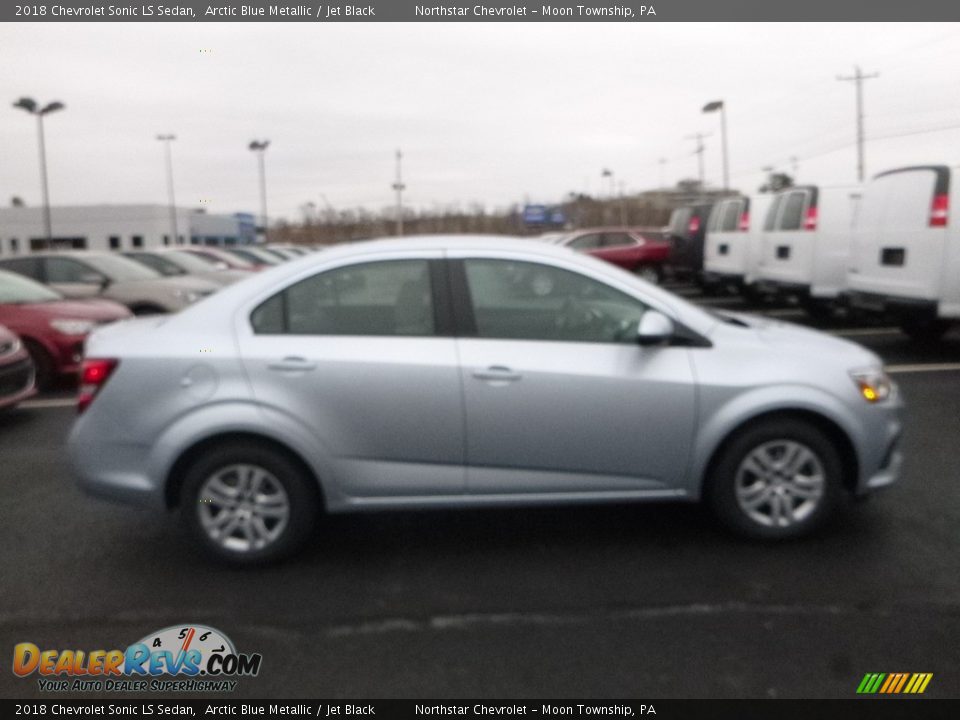 2018 Chevrolet Sonic LS Sedan Arctic Blue Metallic / Jet Black Photo #6